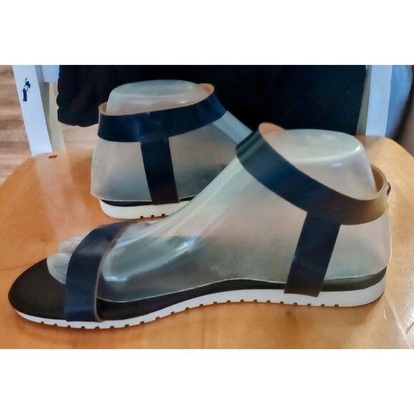 J. Crew Hadley Sandals Ankle Strap Open Toe Navy Blue Size 8 - Picture 2 of 6